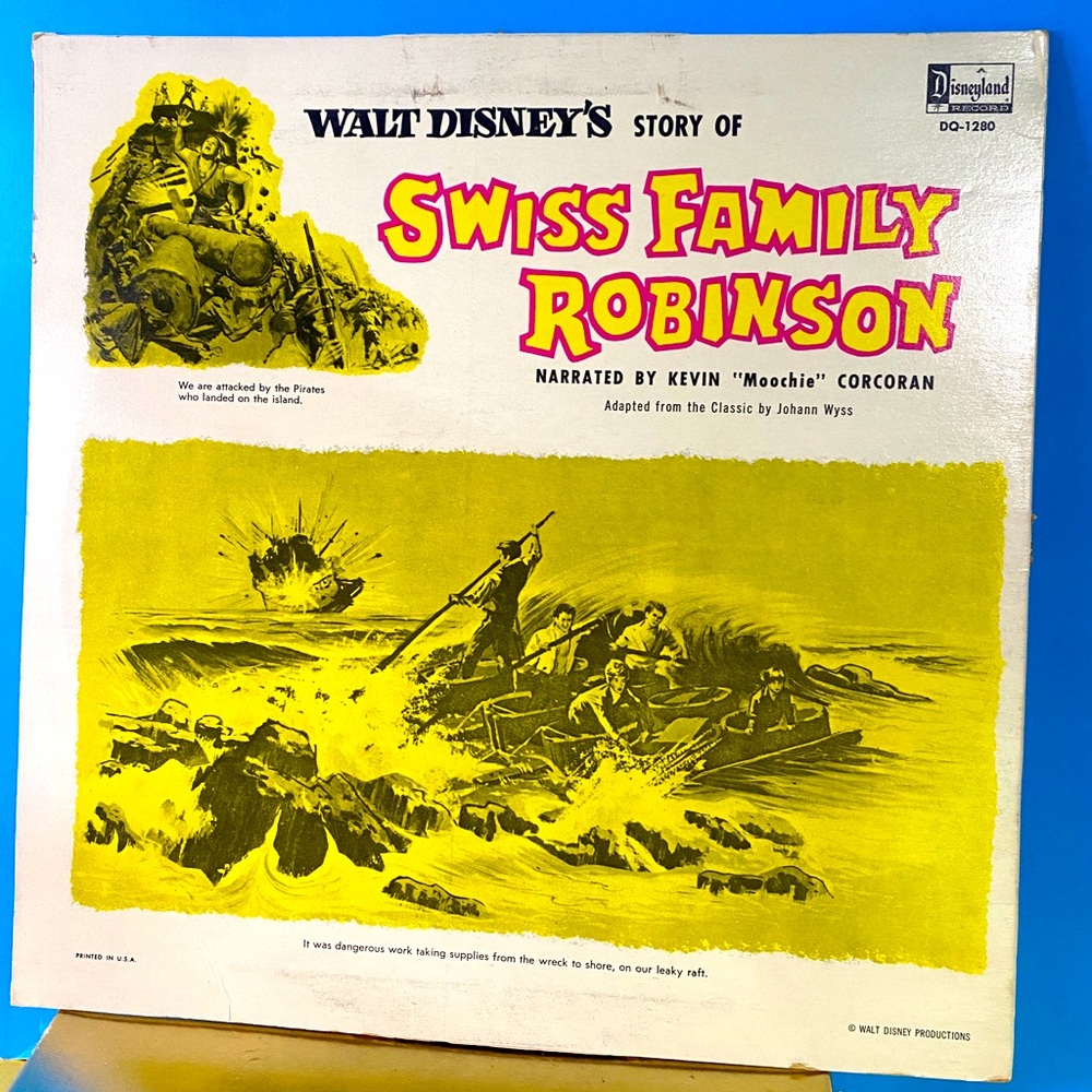 Walt Disney’s Swiss Family Robinson Disneyland Vintage Vinyl Record DQ-1280 12” - Picture 3 of 15